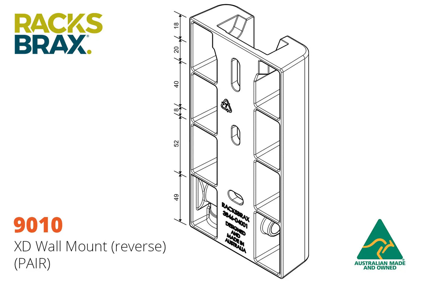 RACKSBRAX XD WALL MOUNT RACKSBRAX