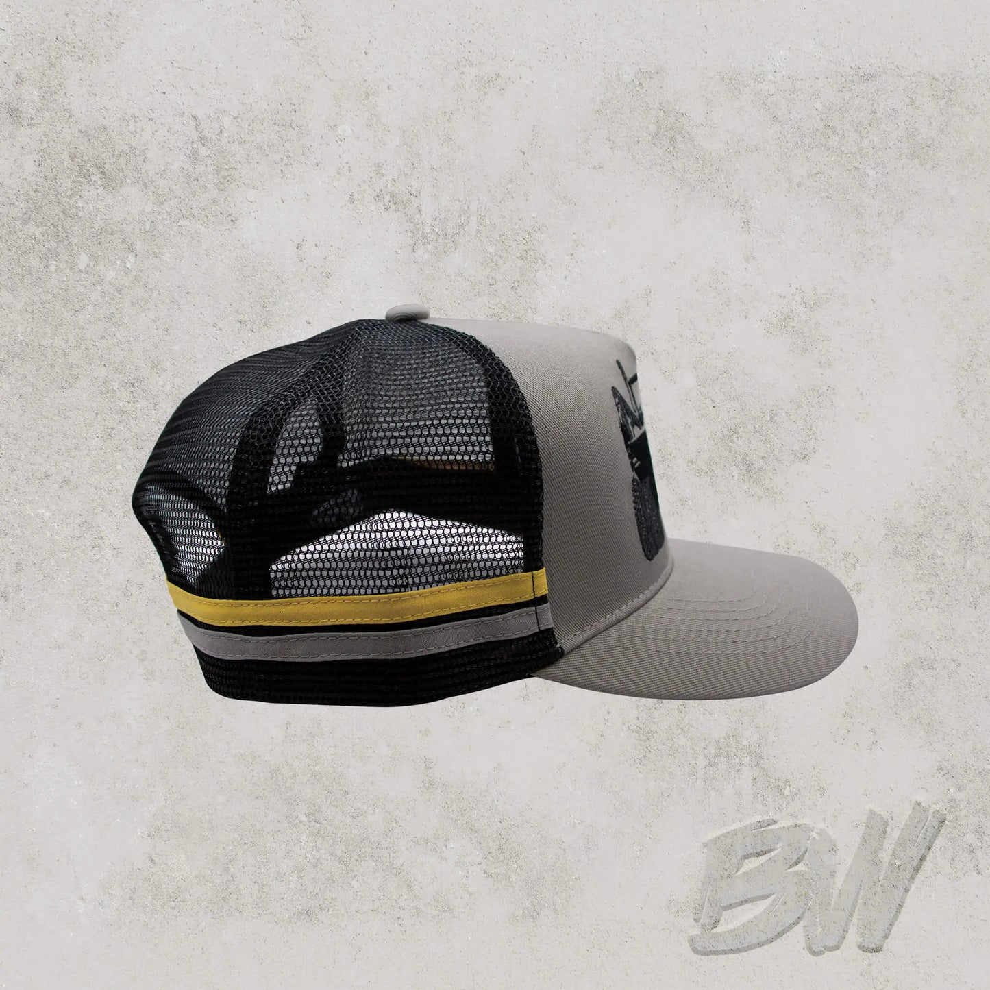 DU4L1 Back Trucker Mesh Cap - Grey BUSHWAKKA ADVENTURE GEAR
