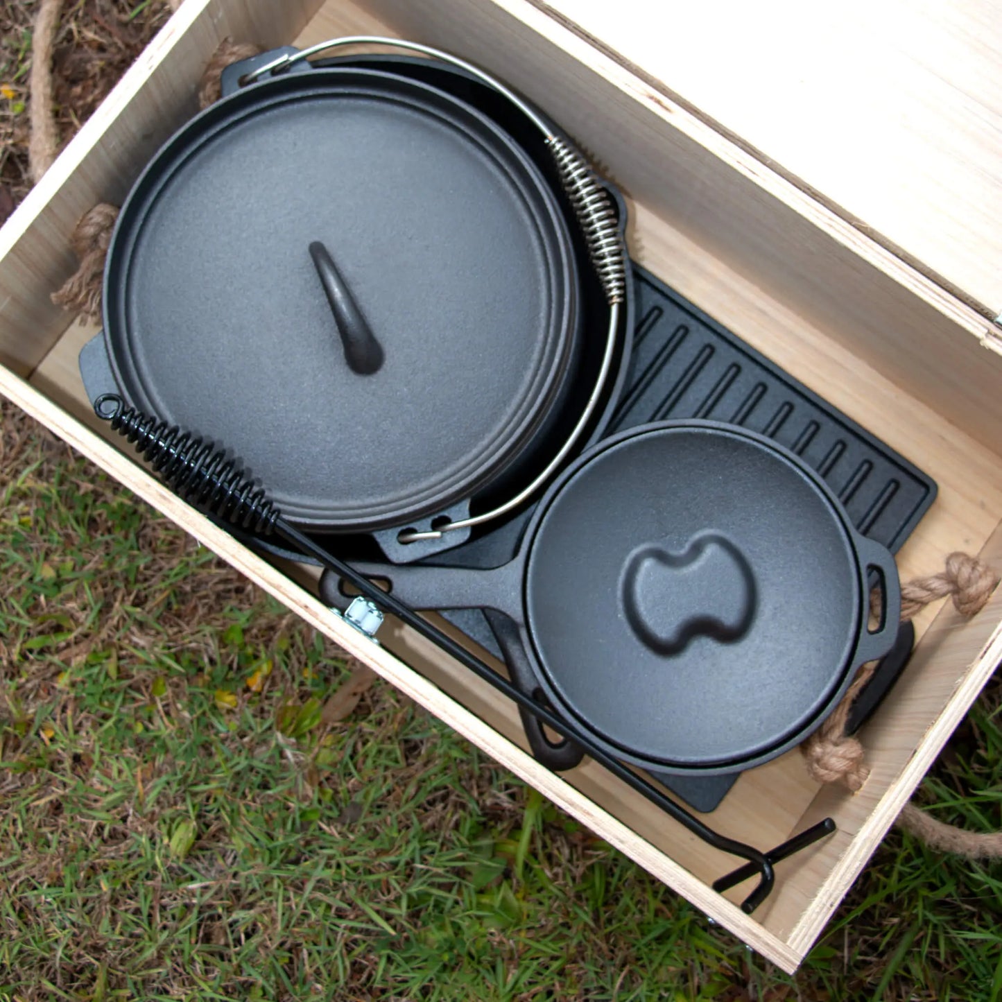 Cast Iron Cookware Set BUSHWAKKA ADVENTURE GEAR