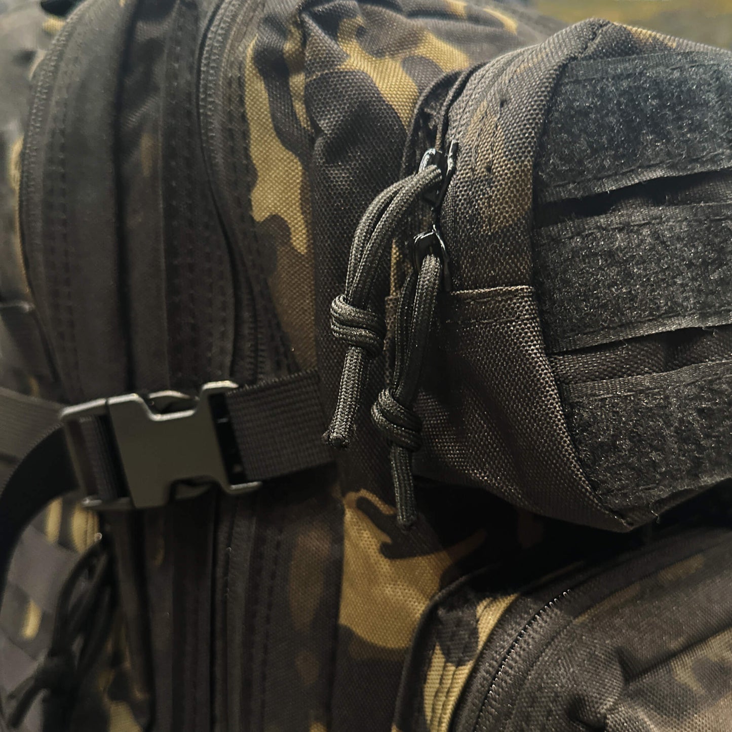 Tactical Backpack with Quick-Attach Patches