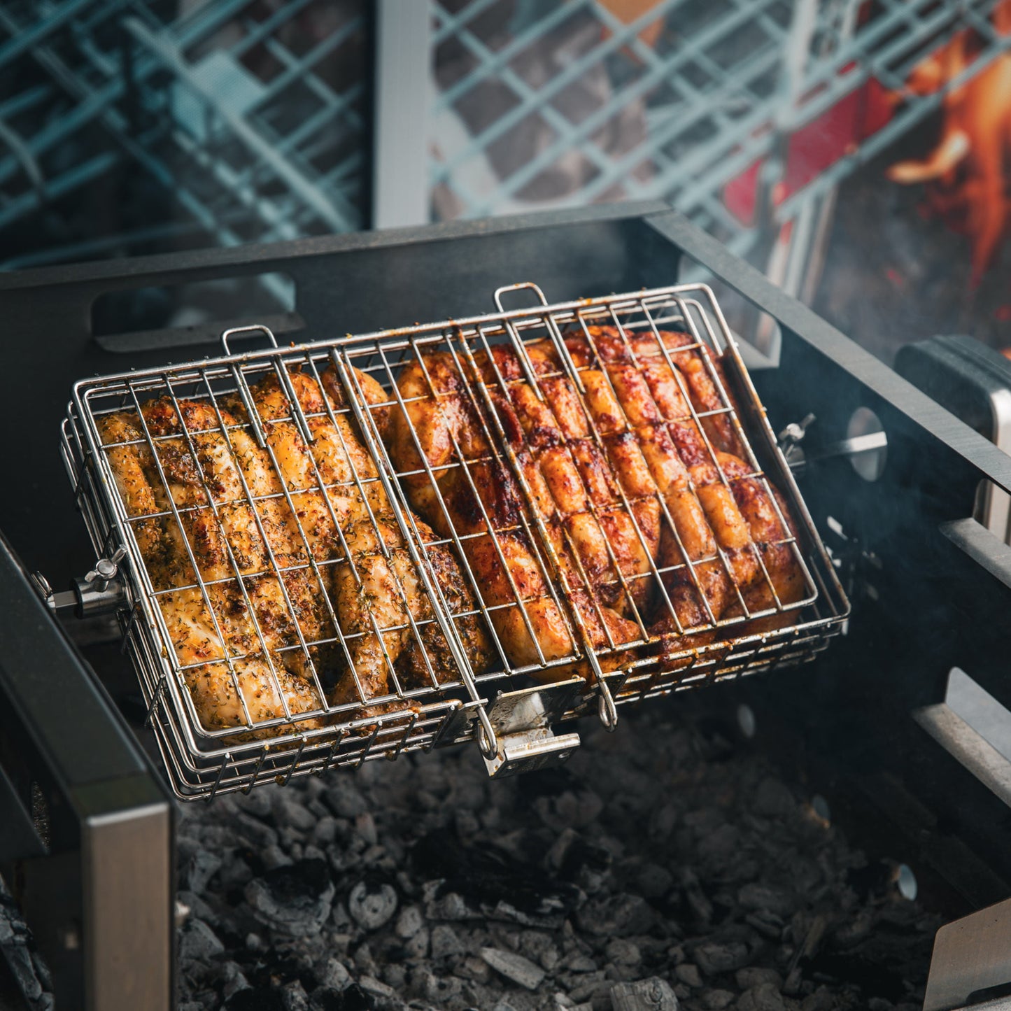 Oz Braai Spin Basket