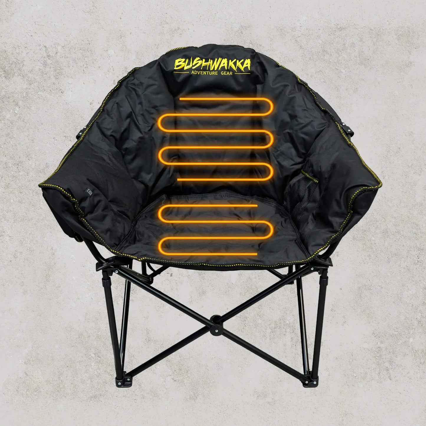 Bushwakka Heated Moon Chair with Heated Back & Seat