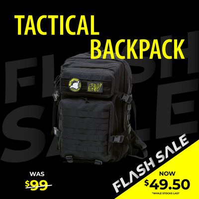 Tactical Backpack with Quick-Attach Patches BUSHWAKKA ADVENTURE GEAR