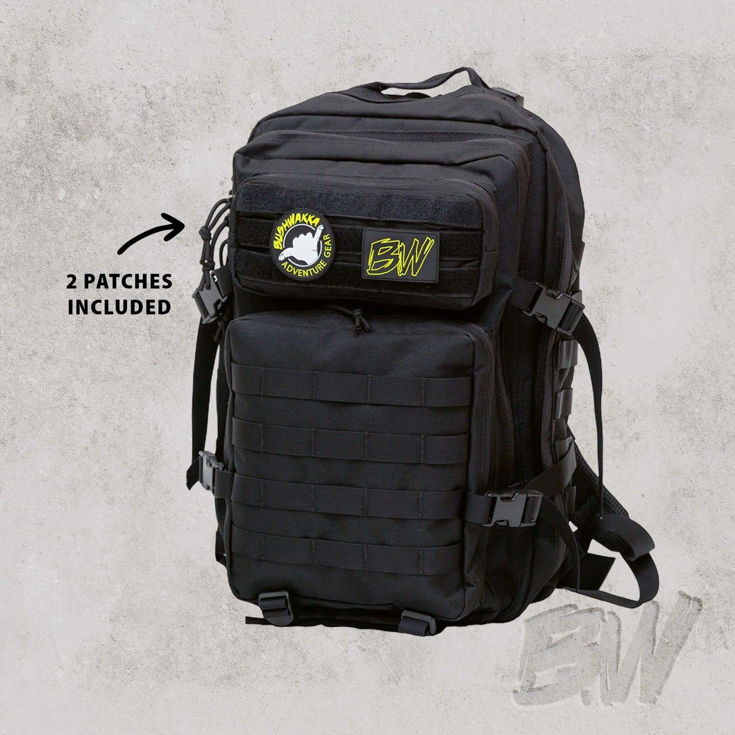 Tactical Backpack with Quick-Attach Patches