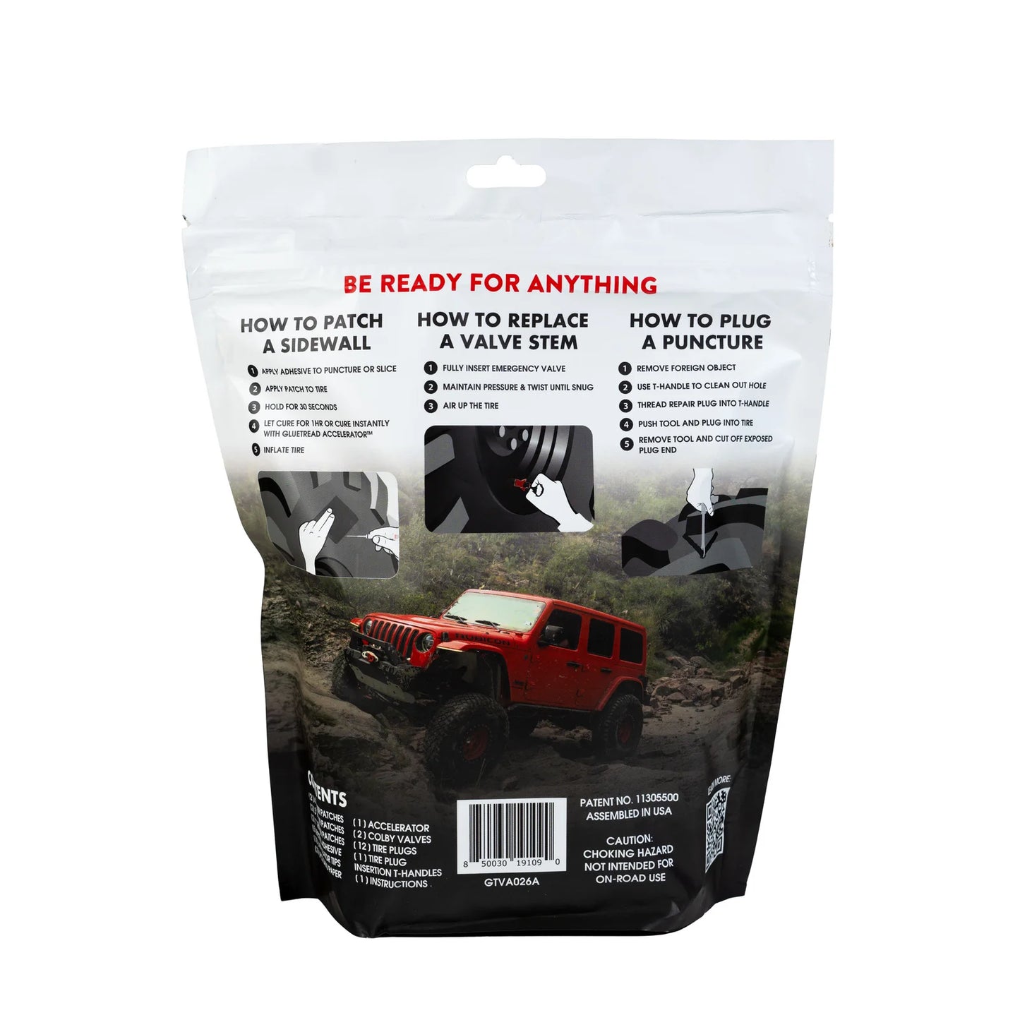 GlueTread Complete Tire Repair Kit Bushwakka Adventure Gear