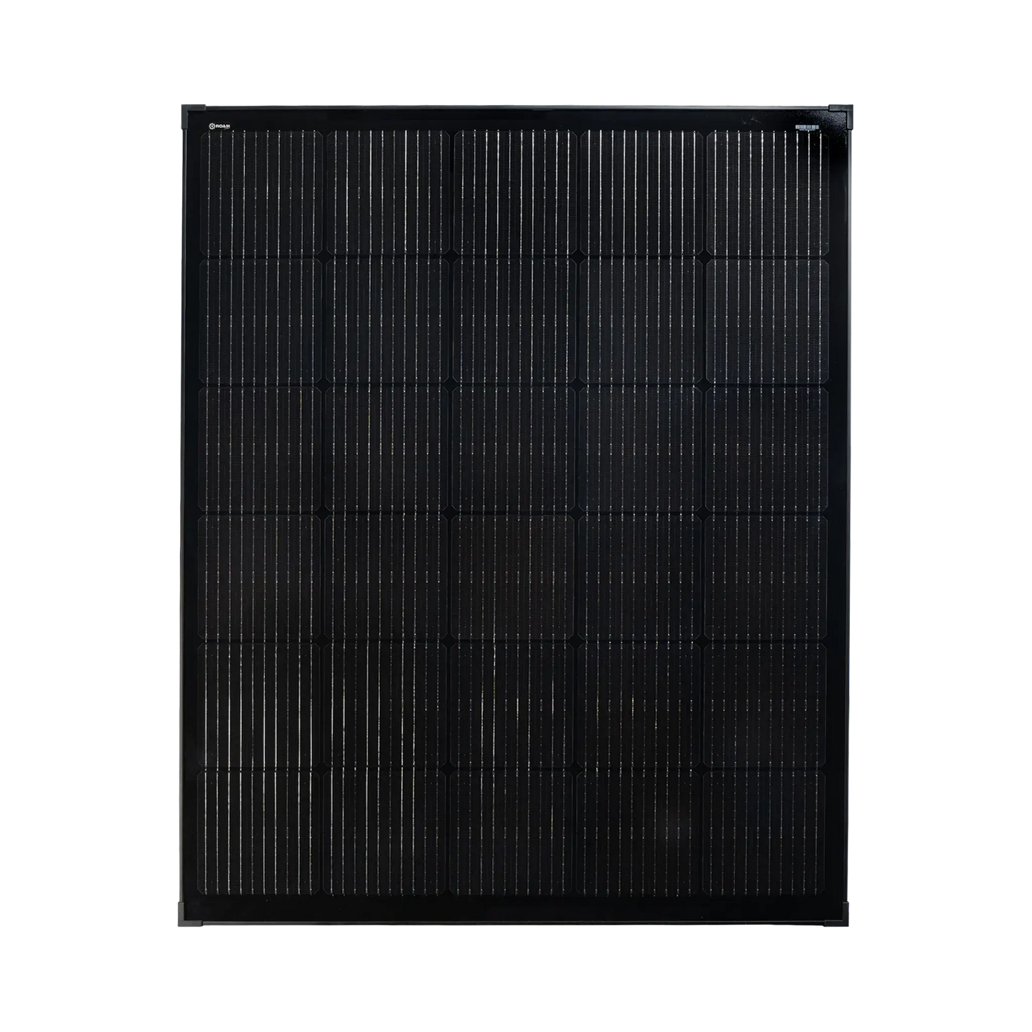 Roam Gear 200W 12V Slimline Square Black Glass Solar Panel (20mm Frame)