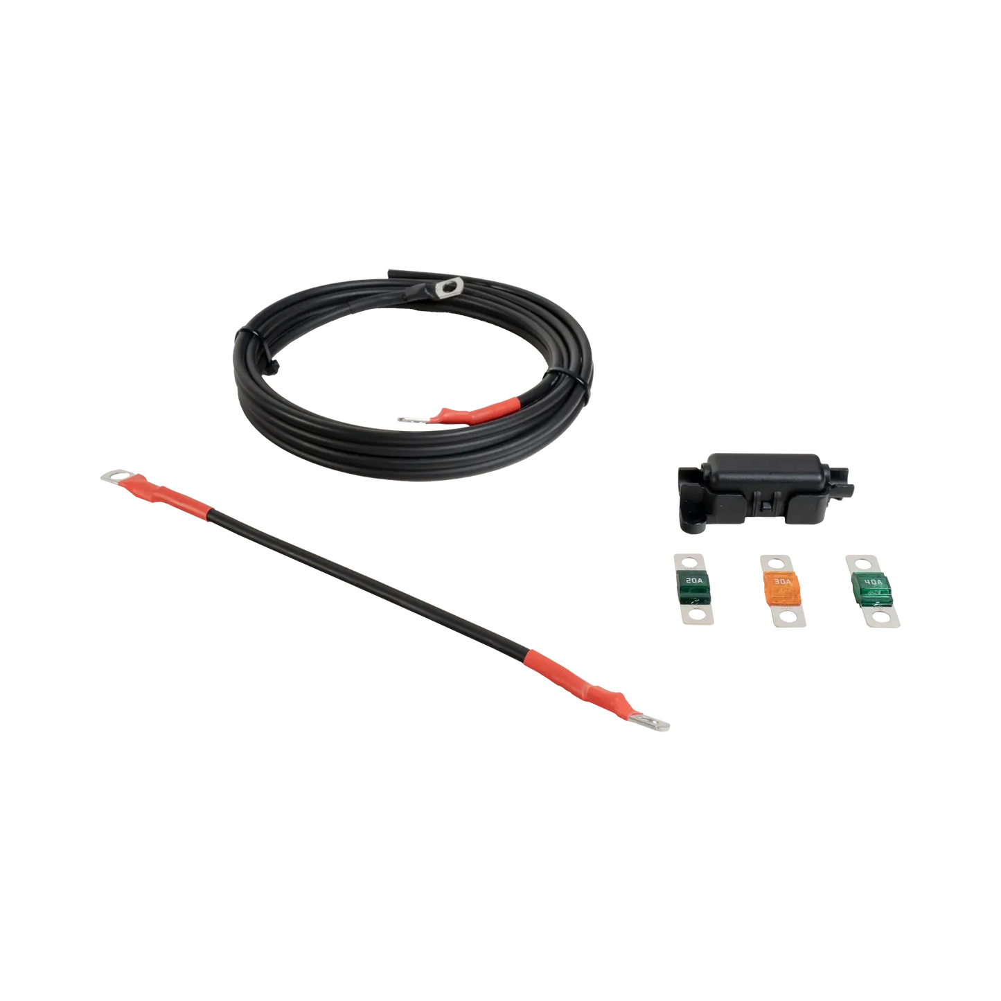 Roam Gear 2m Fused Lead with In-line Midi Fuse Holder and 20A, 30A & 40A Midi Fuses